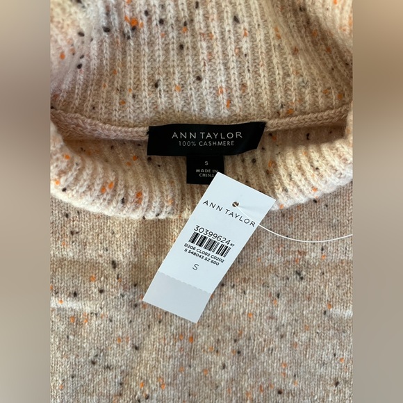 NWT Ann Taylor Cashmere Speckled Turtleneck - Picture 5 of 6
